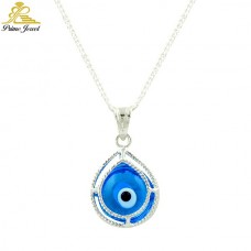 Gümüş Nazar Boncuk Kolye